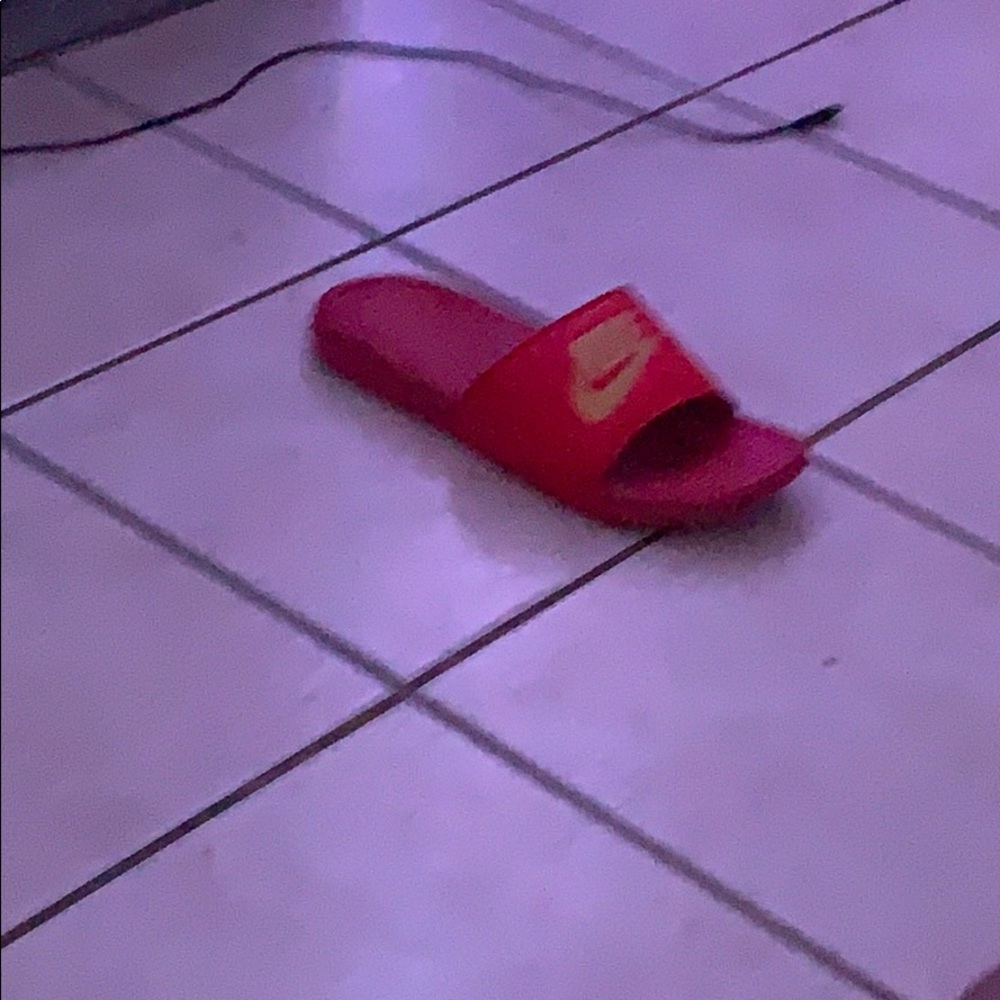 Red Nike Slides